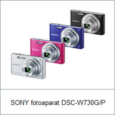 SONY fotoaparat DSC-W730G/P